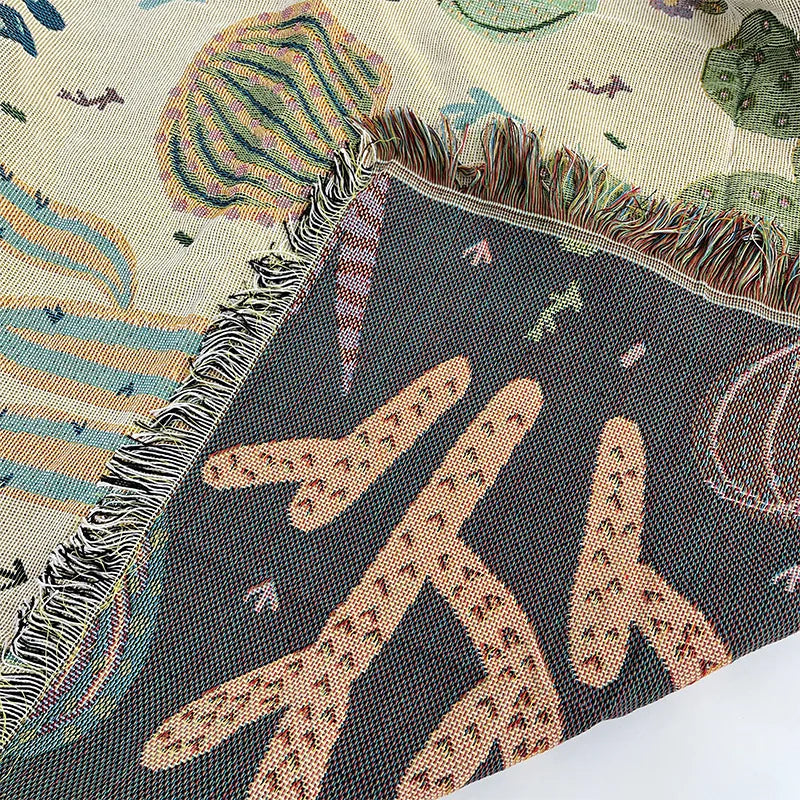 Afralia™ Outdoor Picnic Blanket & Boho Bedroom Decor - Jacquard Tapestry Blanket & Sofa Cover