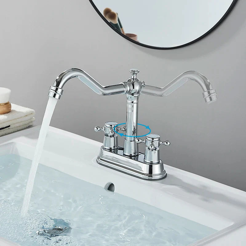 Afralia™ Black Brass Waterfall Basin Faucet - Single Handle Vanity Tap