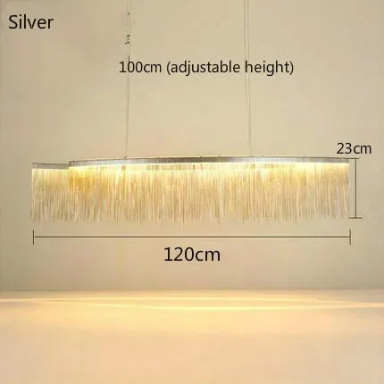Afralia™ LED Tassel Chandeliers | Waterfall Hanging Pendant Light | Modern Art Decor Lighting
