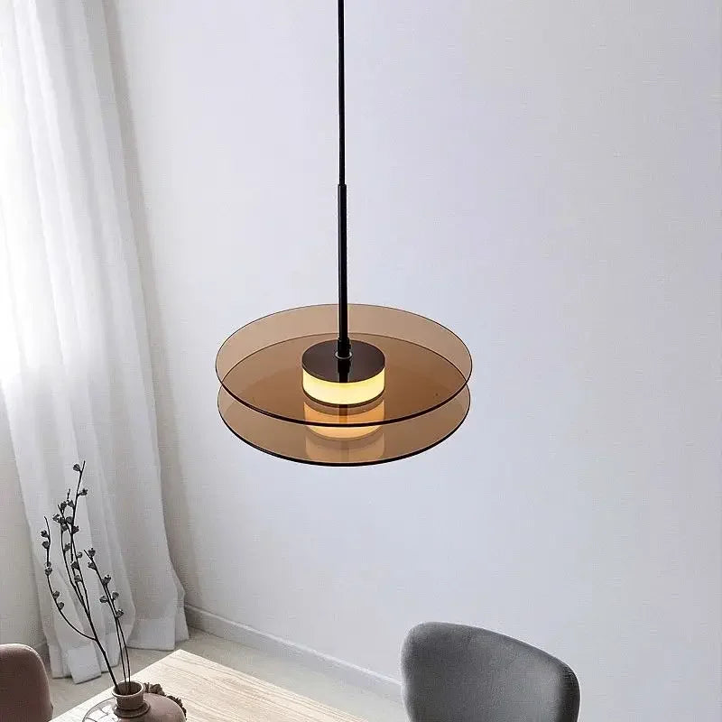 Afralia™ Glass Art Chandelier: Nordic Minimalist LED Pendant Light for Home, Cafe, Bar