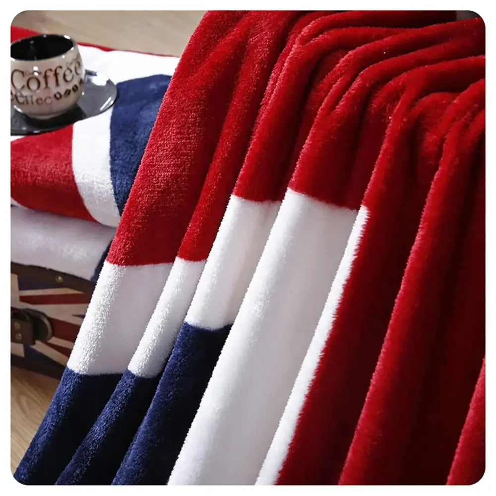 Afralia™ Cozy Flannel Throw Blanket for Sofas, Cars, and Travel