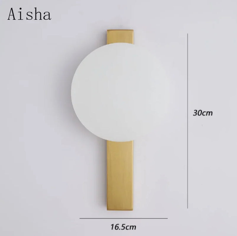 Afralia™ Nordic LED Circular Wall Lamp - Minimalist Home Lighting