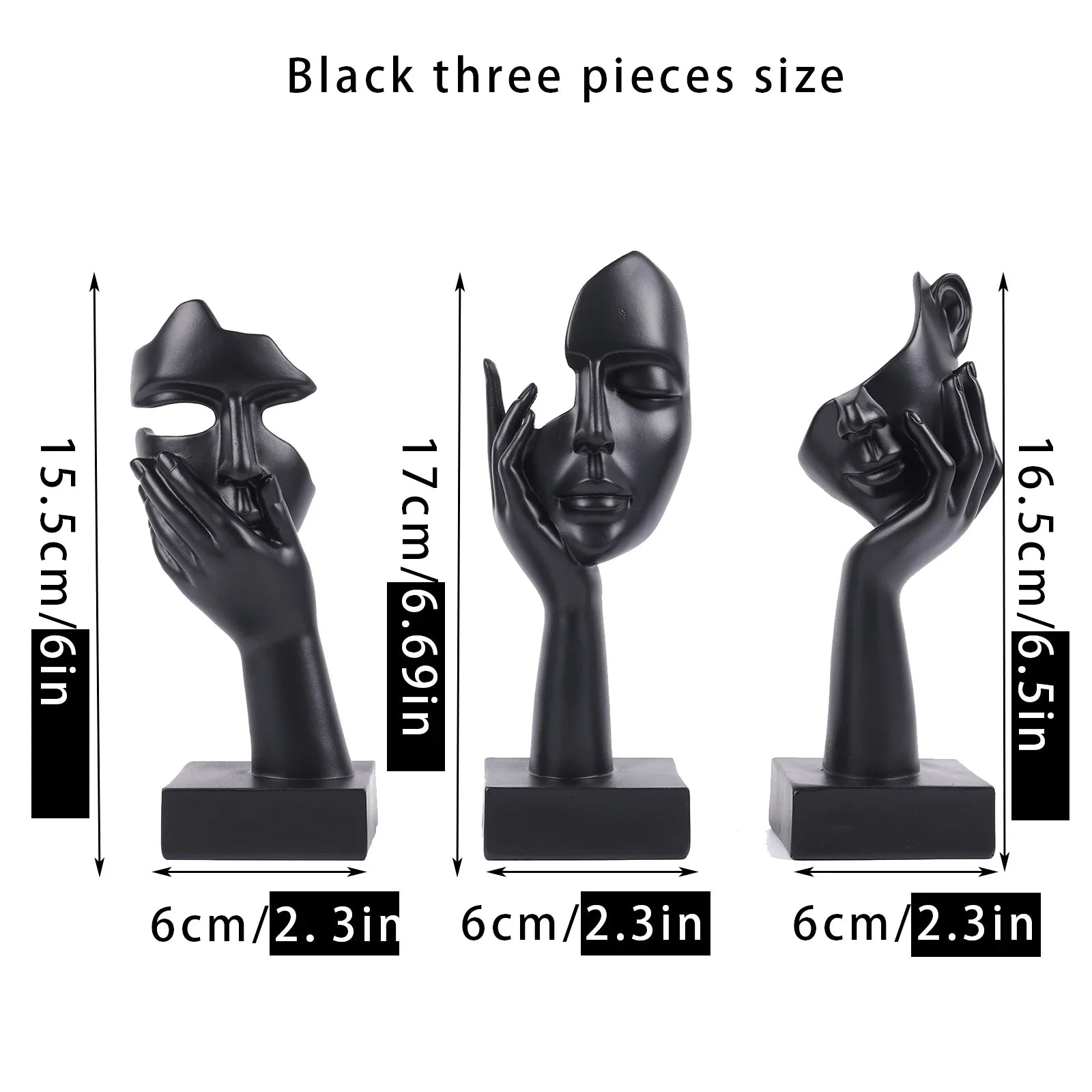 Nordic Abstract Figure Art Sculpture Set for Modern Home Decor by Afralia™