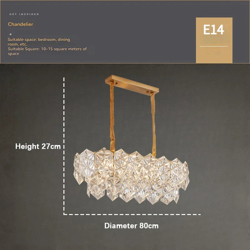 Afralia™ Crystal Chandelier: Luxury Lighting for Bedroom, Foyer, Dining & Living Room