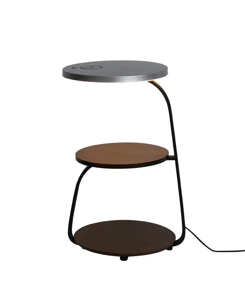 Afralia™ LED Wood Shelf Floor Lamp for Bedroom Living Study Room