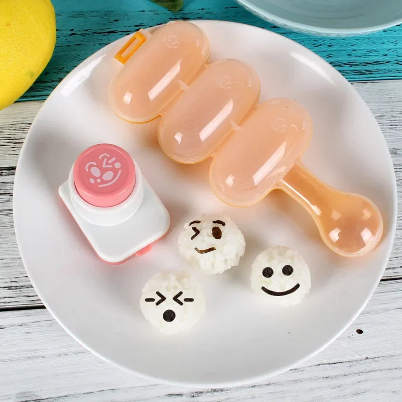 Afralia™ Sushi Tool Set: Nori Punch Cutter & Onigiri Mould for Bento Box Fun