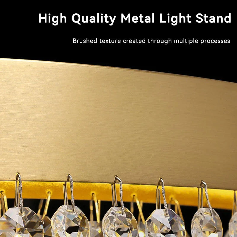 Afralia™ Crystal Chandelier: Modern Living Room, Dining Room, Kitchen Ceiling Light