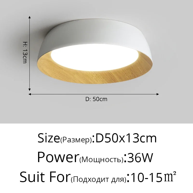 Afralia™ Nordic LED Ceiling Lamp for Living Room Bedroom, Surface Mounted Luminaire