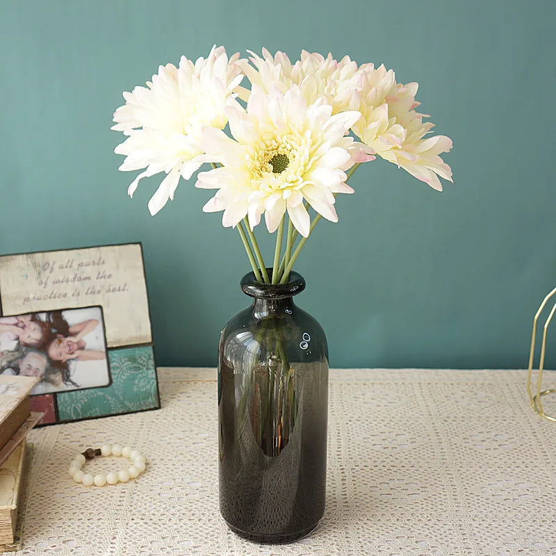 Afralia™ Chrysanthemum Silk Flowers for Home Garden Wedding Decor Bouquet