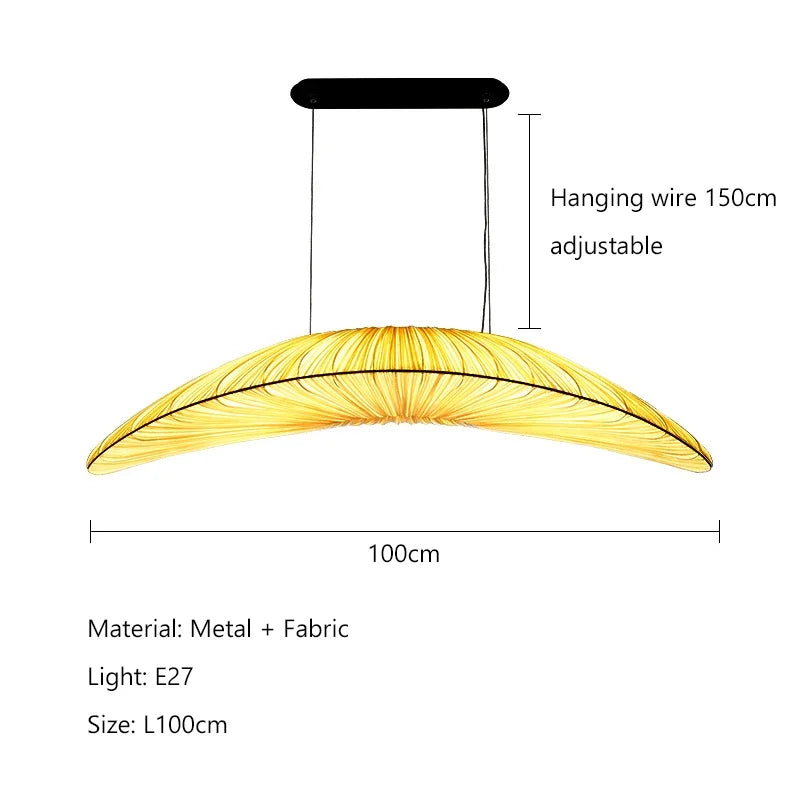 Afralia™ Nordic Minimalist Fabric Dining Chandelier: Retro, Homestay, Cafe Pendant Light