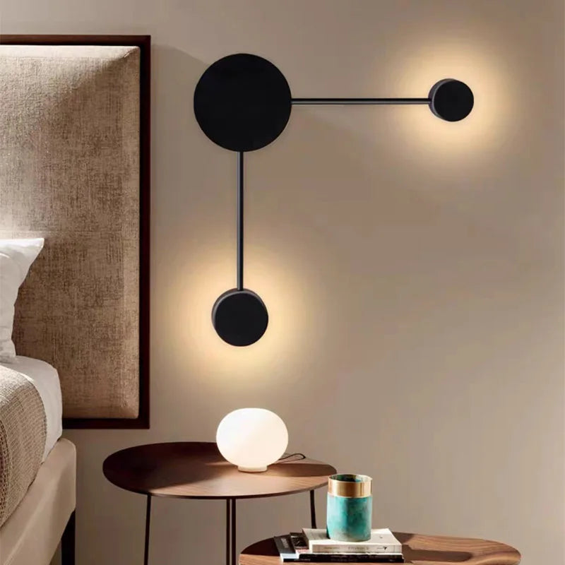 Afralia™ Nordic LED Acrylic Wall Lamp for Bedroom and Living Room Lighting