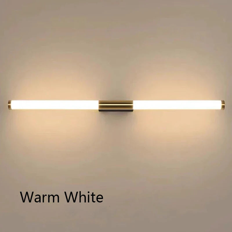 Afralia™ Linear Metal Tube LED Wall Lamp for Living Room Bedroom Aisle Staircase Corridor