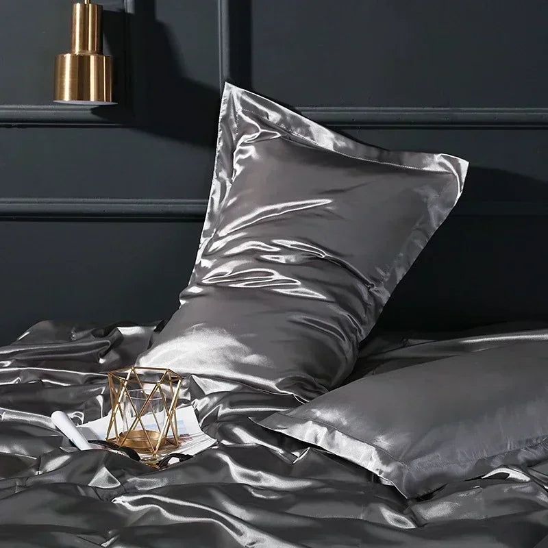 Afralia™ Silk Pillowcase: Luxurious Silky Soft Skin-Friendly Pillow Cover for Beauty Sleep
