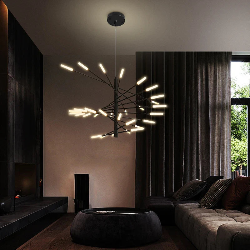 Afralia™ LED Fireworks Ceiling Pendant Light - Modern Luxury Dimmable Room Decoration