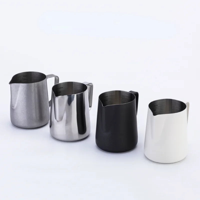 Afralia™ Barista Stainless Steel Milk Frothing Jug Latte Art Flower Cup