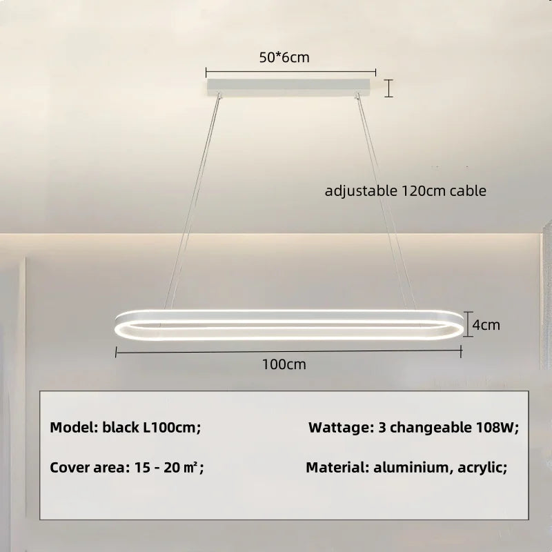 Afralia™ Circle Minimalist LED Pendant Light - Modern Indoor Hanging Lamp