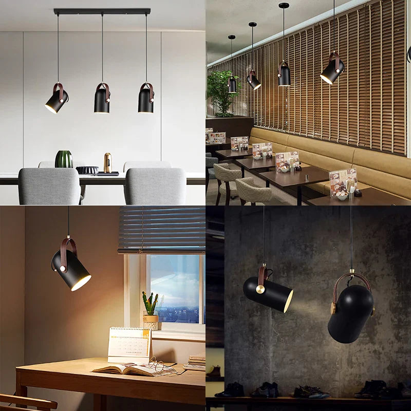 Afralia™ Rotatable Metal Pendant Lights Modern Spotlights for Home Decor Lighting
