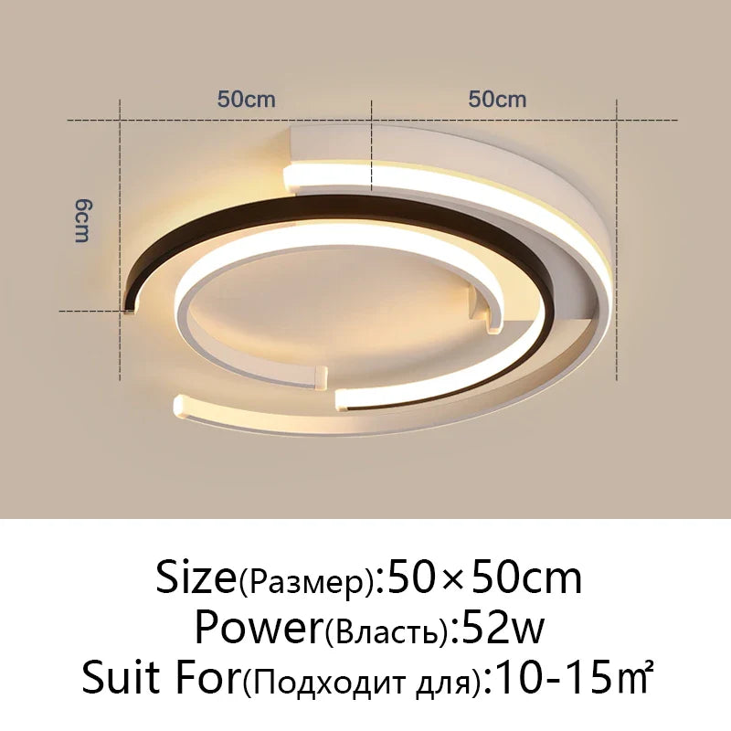 Afralia™ Modern LED Ceiling Light for Aisle, Living Room, Bedroom, Dining Room