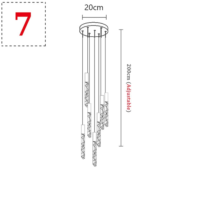 Modern Crystal Pendant Light by Afralia™ for Kitchen Island, Dining Room, Art Deco Ambiance