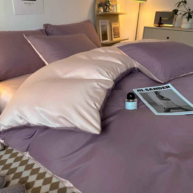 Afralia™ Summer 2025 Nude Skin-Friendly Bed Sheet Set for Double-Sided Sleeping