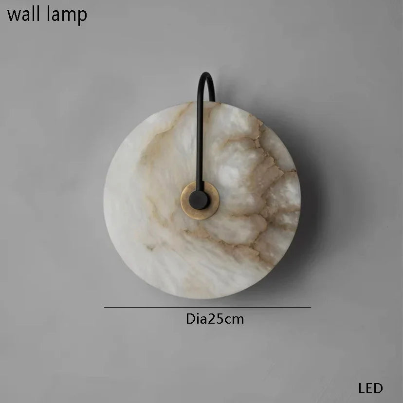 Afralia™ Marble Pendant Lights - Bedroom Bedside & Dining Table Hanging Lamps