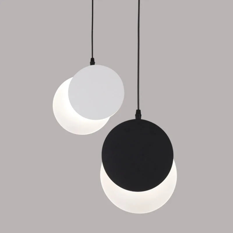Afralia™ Crescent Moon LED Pendant Chandelier for Modern Minimalist Decor
