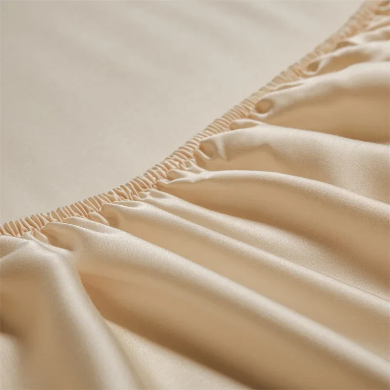 Afralia™ 1000TC Egyptian Cotton 10 Colors Fitted Sheet, King Queen Twin Sizes, Dark Gray