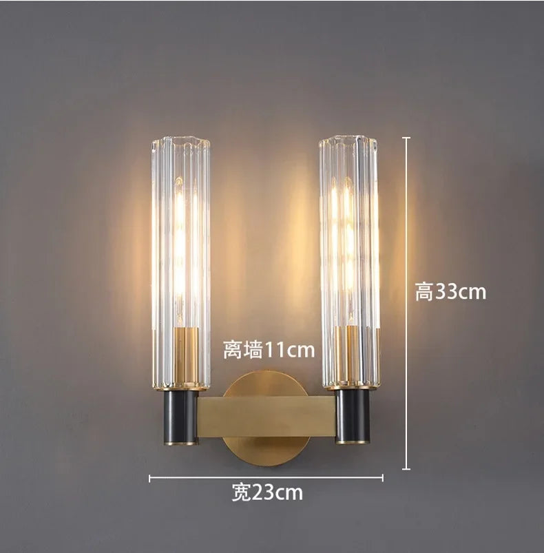 Afralia™ Luxury Copper Moon Wall Light - Decorative LED Wall Lamp for Home Bedroom