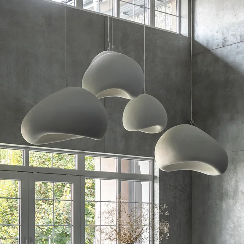 Afralia™ LED Wabi Sabi Chandelier: Modern Minimalist Pendant Light for Home, Dining, Living Room