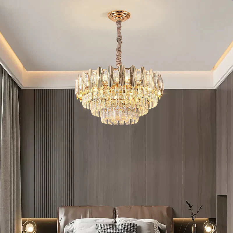 Afralia™ Nordic Crystal Chandelier: Elegant European Luxury for Living & Dining Room