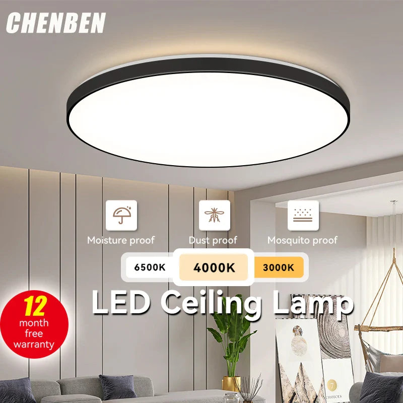 Afralia™ LED Ceiling Chandelier Panel Light for Home Decor Lighting