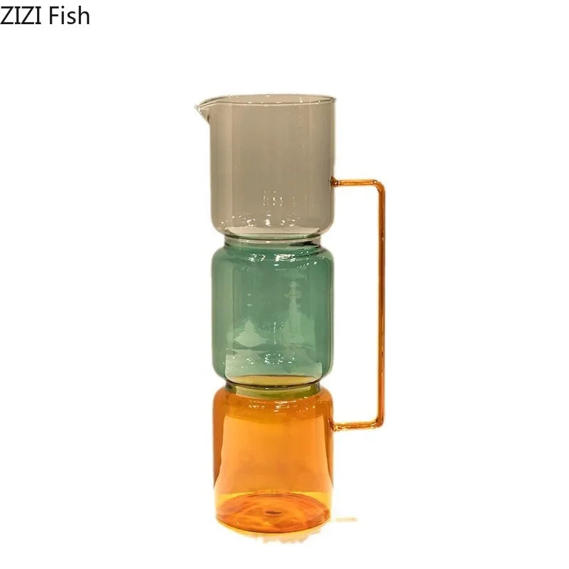 Afralia™ Multicolour Glass Vase: Hydroponics Flower Pot, Desk Decoration, Floral Arrangement