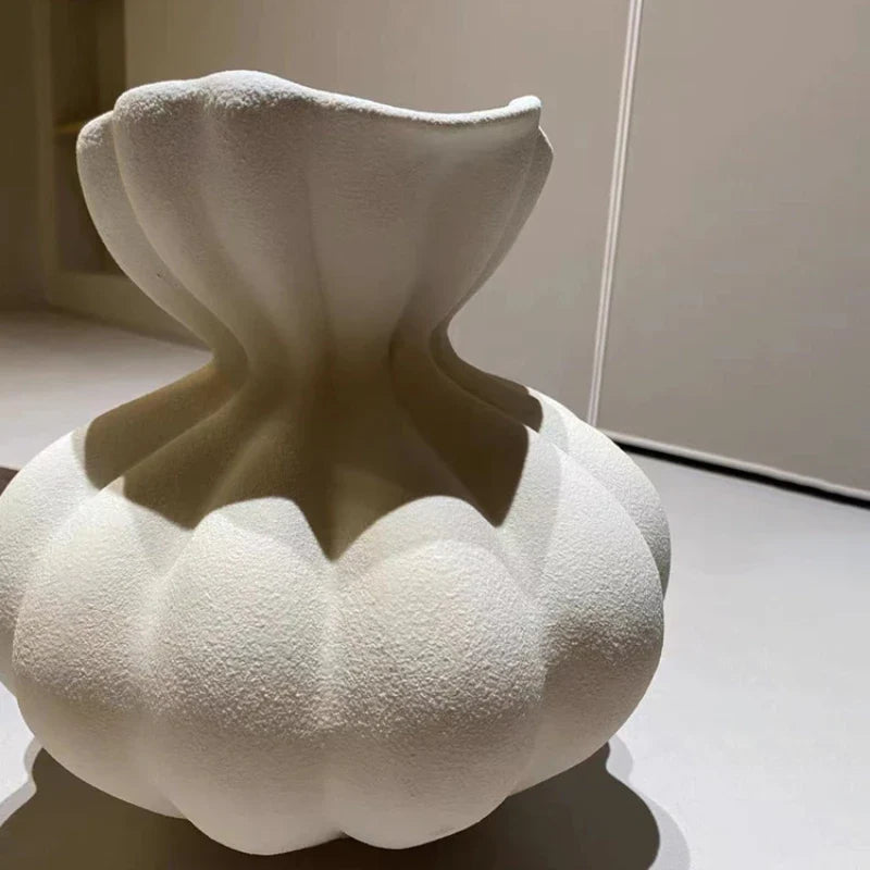 Afralia™ Lace Ceramic Vase for Home Decor Bouquets and Arrangements