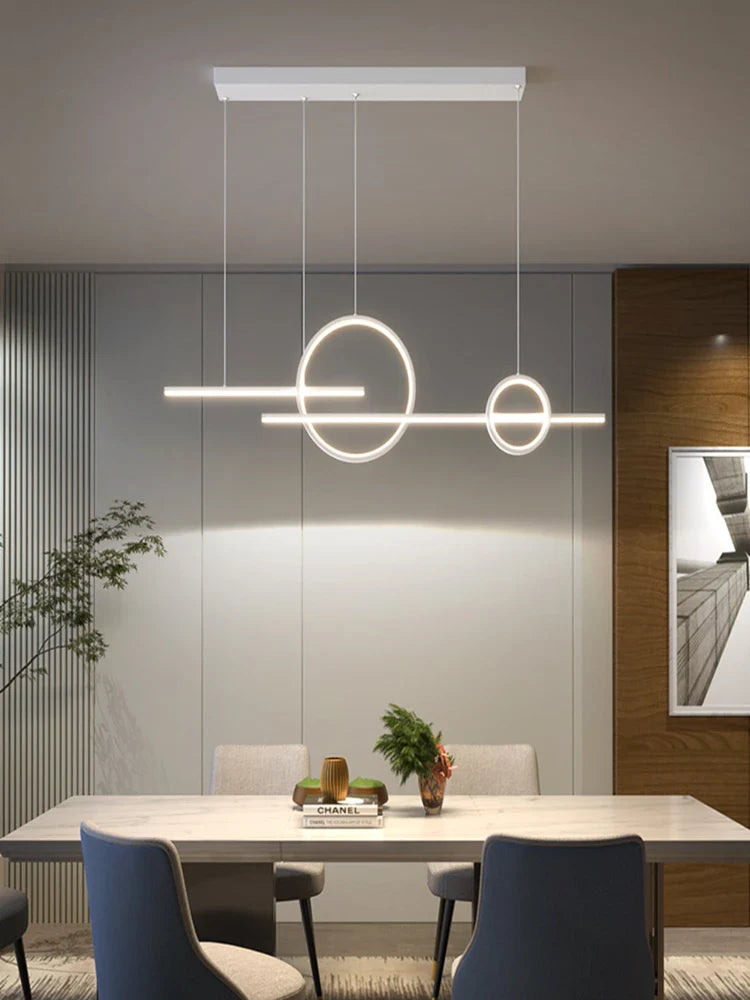 Afralia™ LED Restaurant Chandelier: Modern Nordic Design Ceiling Pendant Lights for Living & Dining Rooms