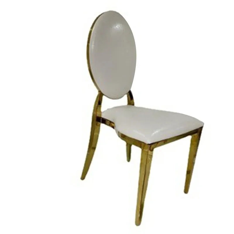 Afralia™ Stainless Steel Dining Chairs with Fabric Upholstery for Modern Home Furniture
