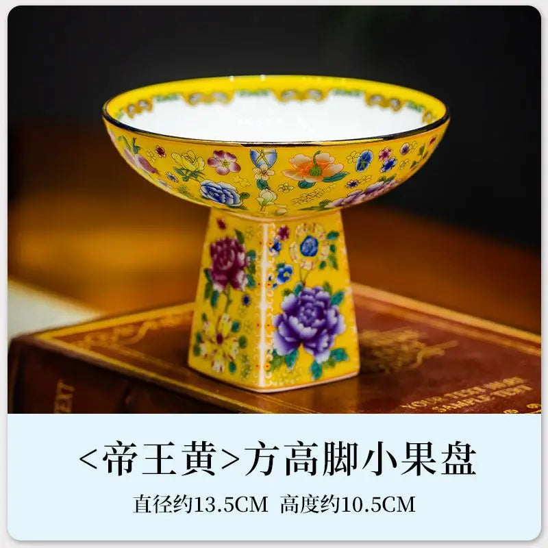 Afralia™ Ceramic Fruit Plate Large Capacity for Living Room Home Decor Refreshment