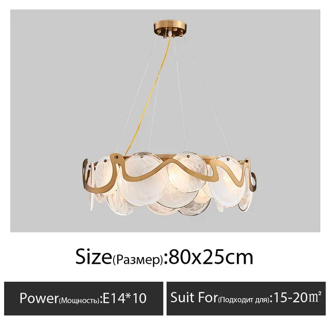 Afralia™ Smoke Grey Glass Ceiling Chandelier: Nordic Light Luxury for Home, Hotel & Dining Room