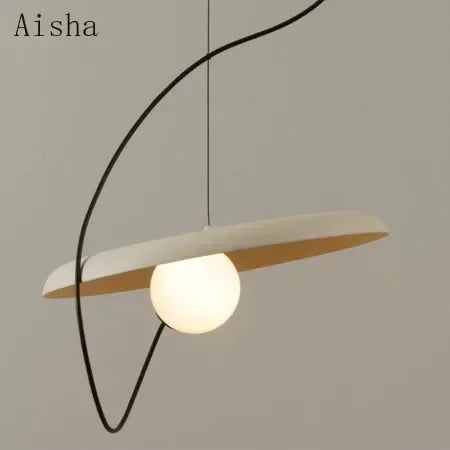 Afralia™ Wrought Iron Pendant Lamp, Nordic Design, Creative Hanging Light, 25cm/35cm