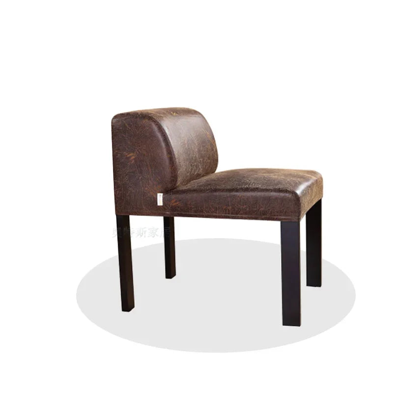 Afralia™ Solid Wood Armrest Backrest Dining Chair - Modern, Fashionable, Simple Assembly