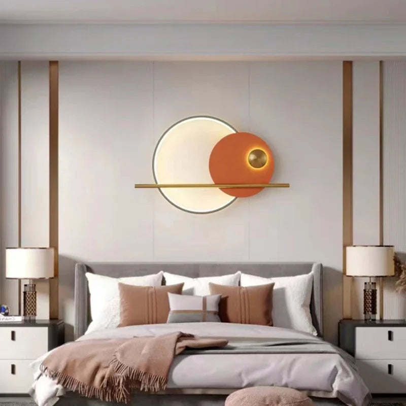 Afralia™ Modern Metal LED Wall Lights | Parlor Restaurant Bedside Minimalist Indoor Lamp