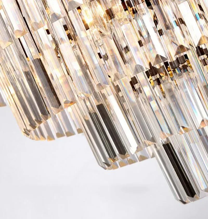 Afralia™ Crystal Flush Ceiling Light: Stylish Bedroom & Hotel Home Decor Lighting