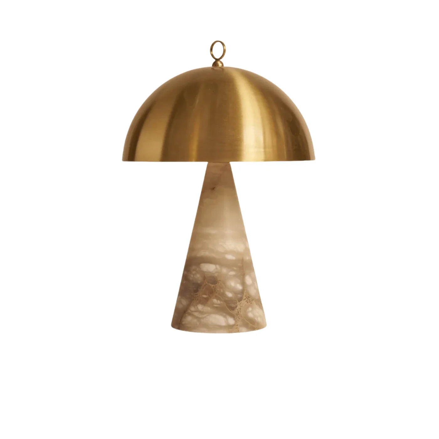 Afralia™ Copper Marble Table Lamps Gold Stone Desk Lighting Bedside Decor Items