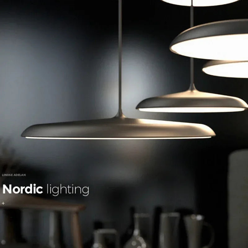 Afralia™ UFO Metal Pendant Light: Modern Art Design, Nordic Style Hanging Lamp for Home Decor.