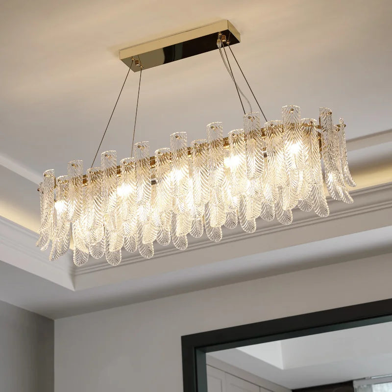 Afralia™ Crystal LED Ceiling Lamp for Modern Living Room with Warm Light and Eye Protection