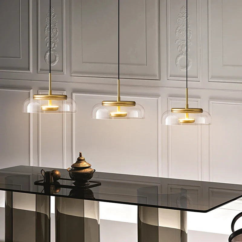 Afralia™ Nordic Minimalist LED Small Chandeliers Modern Indoor Decor Lighting