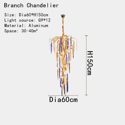 Afralia™ Crystal Pendant Chandelier - Elegant Ceiling Light for Villa Stairwell & Hotel