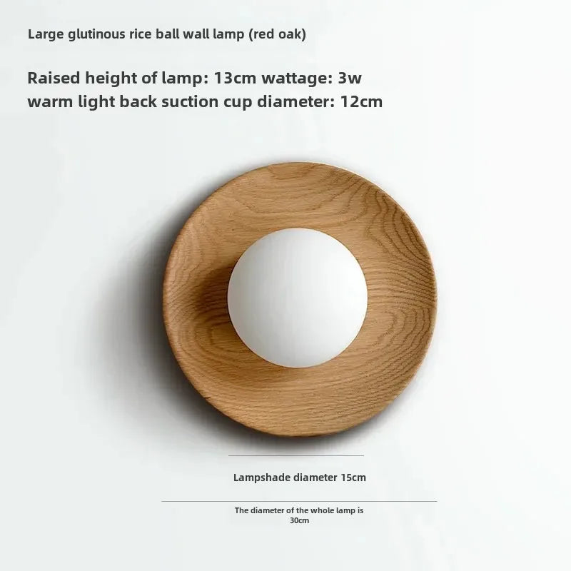 Afralia™ Walnut Wood Brass Wall Sconce, Modern Vintage Style, Bedroom Living Room Light