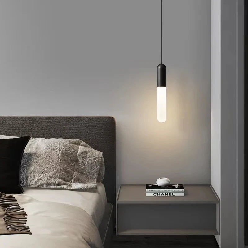 Afralia™ Gold LED Pendant Lamp for Bedroom & Kitchen Lighting - Long Cable Suspended Fixture