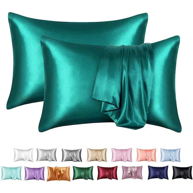 Afralia™ Silky Satin Pillowcase: Soft, Comfortable, High-End Solid King Queen Pillow Cover