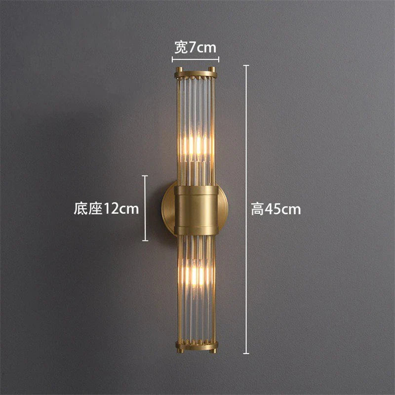 Afralia™ Crystal LED Wall Lights for Luxury Art Living Room Bedroom: Elegant Indoor Lighting Solution